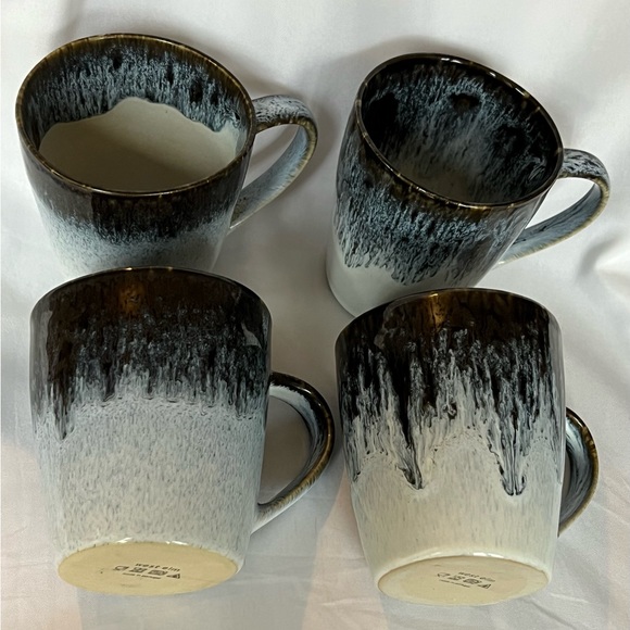 Reactive Glaze Stoneware Mugs Set of Four by West Elm. - Picture 2 of 9